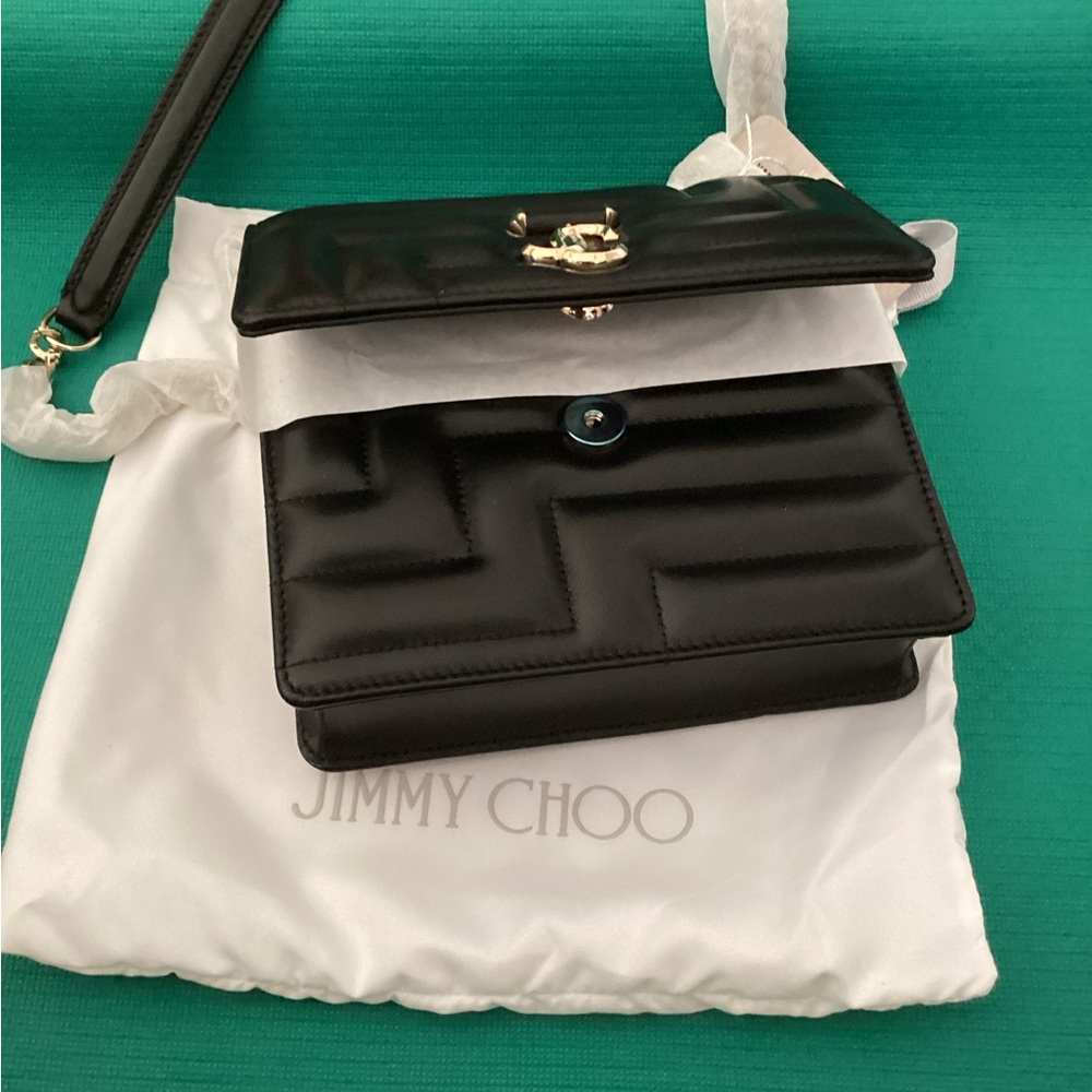 Jimmy Choo Varenne Small Leather Shoulder Bag